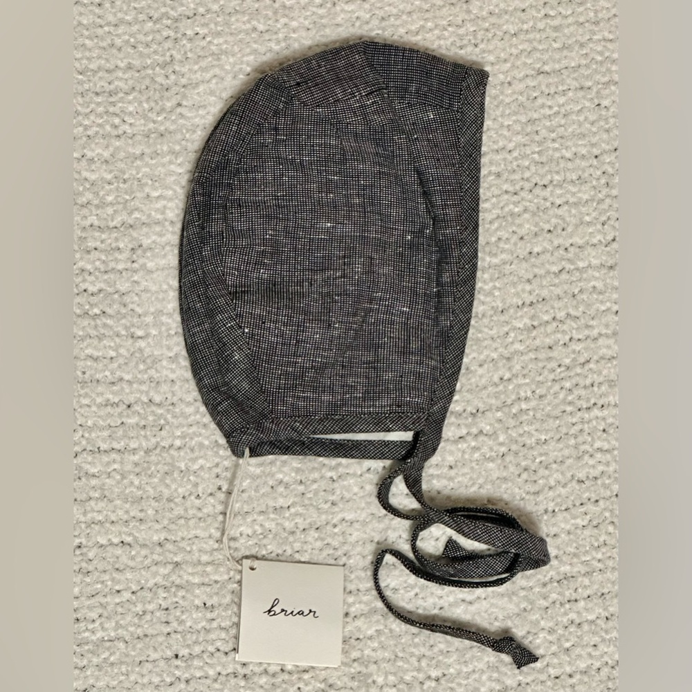 NWT Briar Baby Charcoal Gray Bonnet Sz 2-4 Years